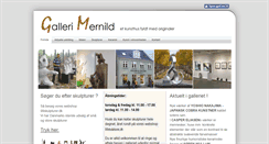 Desktop Screenshot of gallerimernild.dk