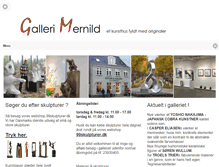 Tablet Screenshot of gallerimernild.dk